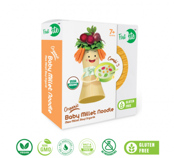 COMBI 3 (BEET ROOT + SPINACH + CARROT) - GLUTEN FREE ORGANIC BABY MILLET NOODLE